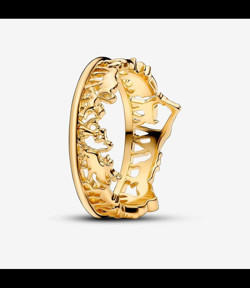 PANDORA BAGUE Disney The Lion King 14k gold-plated ring taille 52