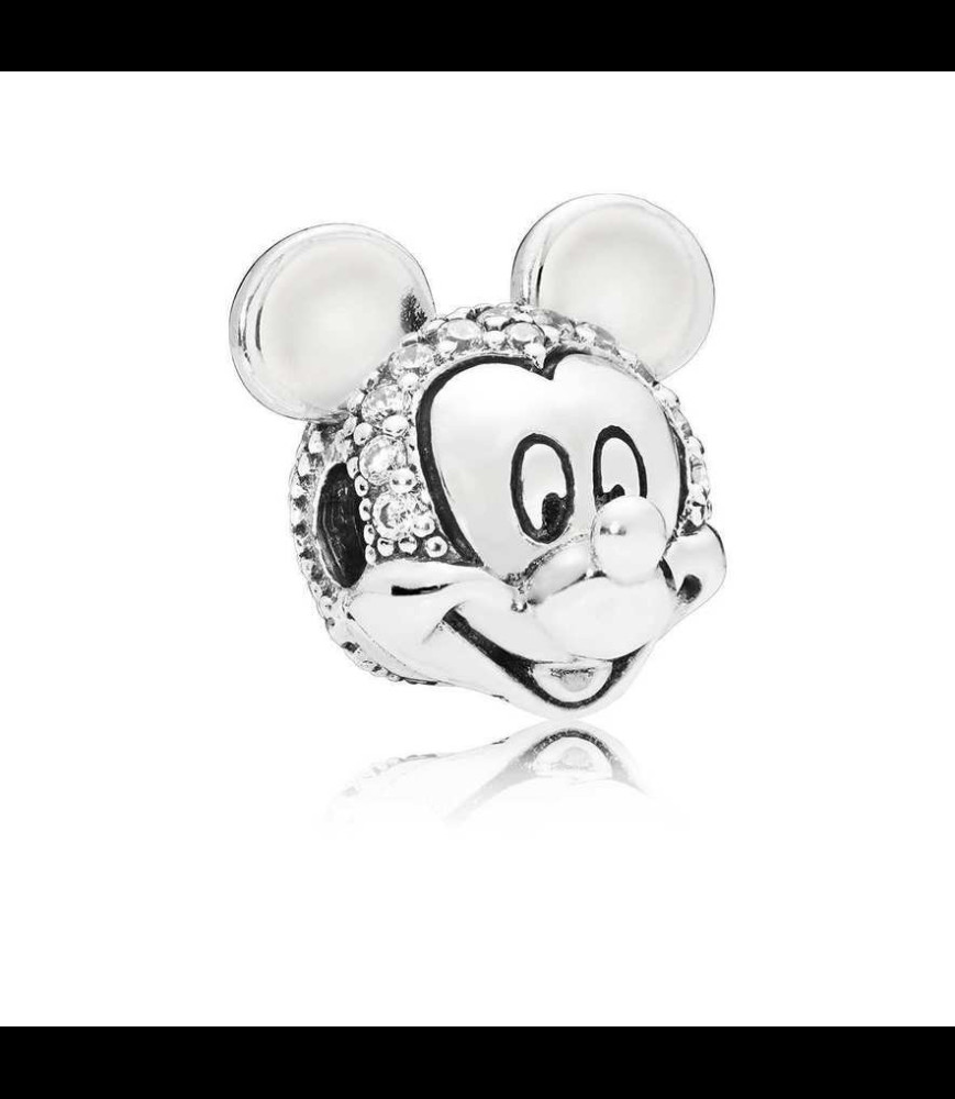 PANDORA Disney Mickey silver clip with clear cub