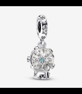 PANDORA Snowglobe sterling silver dangle
