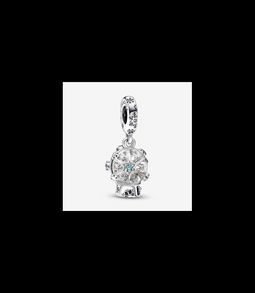 PANDORA Snowglobe sterling silver dangle