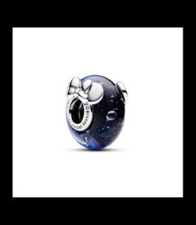PANDORA murano bleu oreille minie