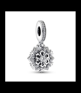 PANDORA Charm PANDORA Pendant Double Flocon de Neige Scintillant