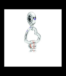 PANDORA Charm Pendant Cœur Rempli de Cœurs