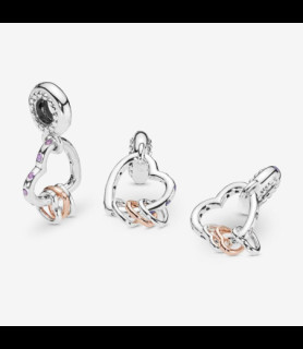 PANDORA Charm Pendant Cœur Rempli de Cœurs
