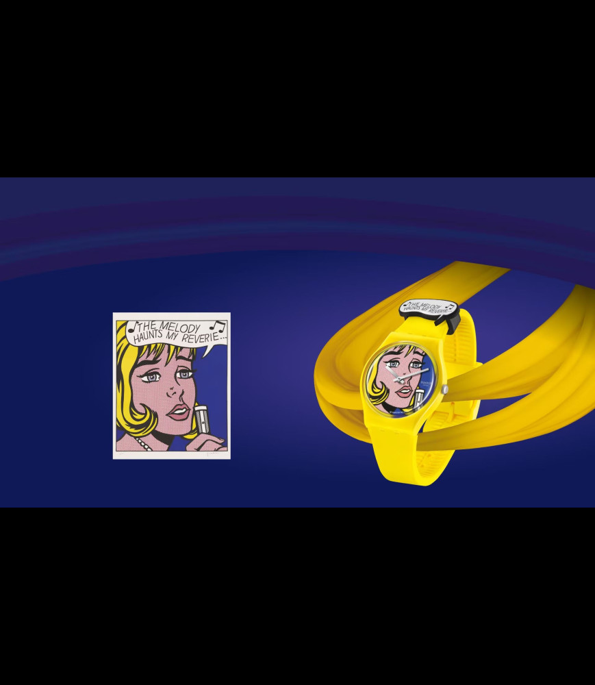 SWATCH GIRL BY ROY LICHTENSTEIN, THE WATCH