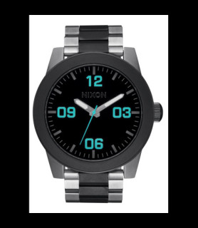 NIXON montre corporal silver gunmetal