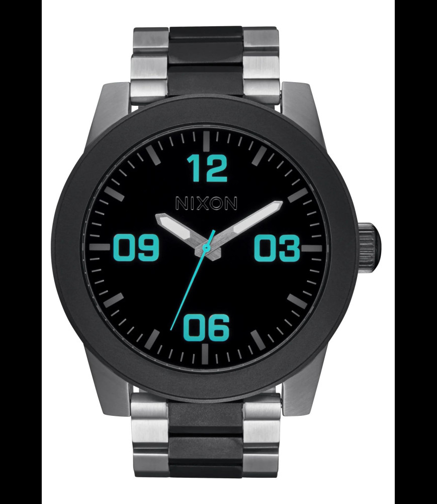 NIXON montre corporal silver gunmetal