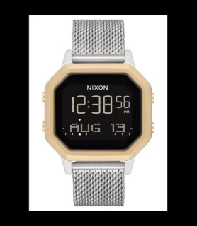 NIXON   montre Siren Milanese silver gold