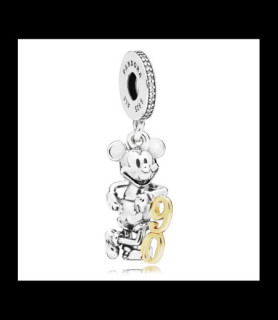 PANDORA Charm Pandora Disney, Mickey 90ème Anniversaire, Argent et Or