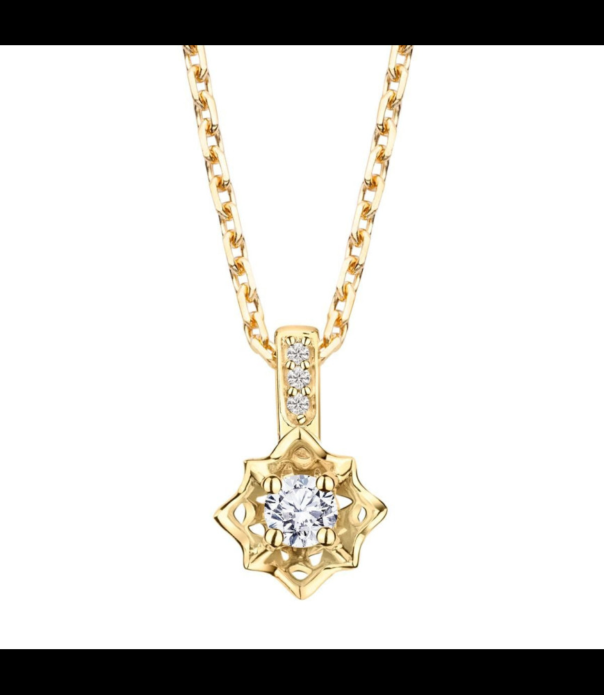 MAUBOUSSIN Pendentif Ma Reine d'Amour N°1 Or jaune et diamants