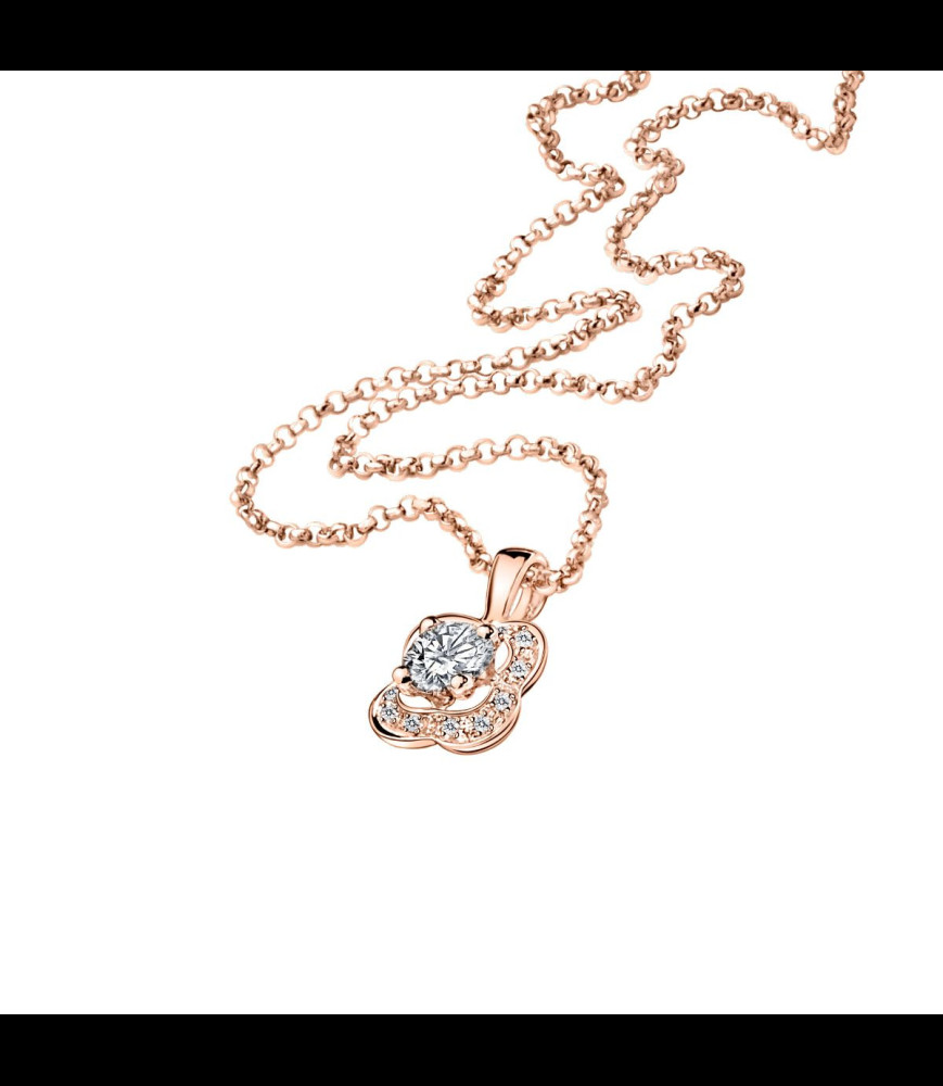 MAUBOUSSIN Collier Mauboussin Aimez vous en chance en or rose et diamants