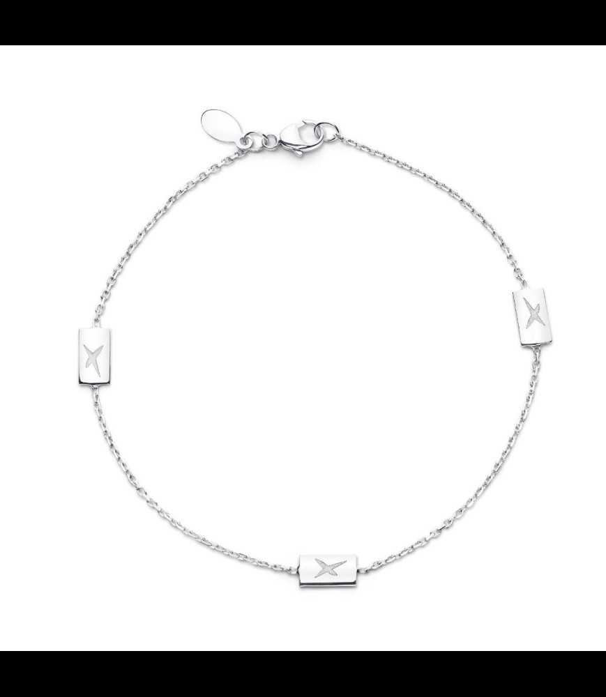 MAUBOUSSIN Bracelet la route de l amour or gris