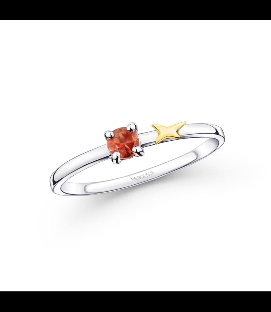 MAUBOUSSIN Bague Étoile Émotion RUBIS    doigt 54 ou 56 à préciser