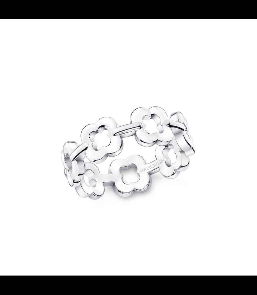 MAUBOUSSIN Bague Union Chance, argent   DOIGT 53