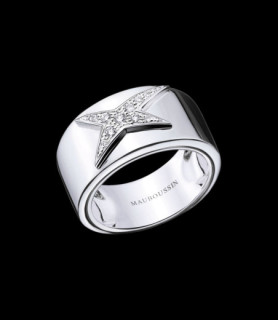 MAUBOUSSIN Bague Etoile Divine Or blanc, diamants DOIGT 54 ou 55 à préciser