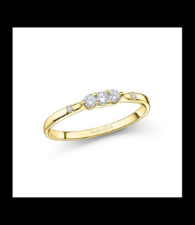 MAUBOUSSIN Bague Trois grains d'amour Or jaune, diamants  DOIGT 54 ou 56 à préciser
