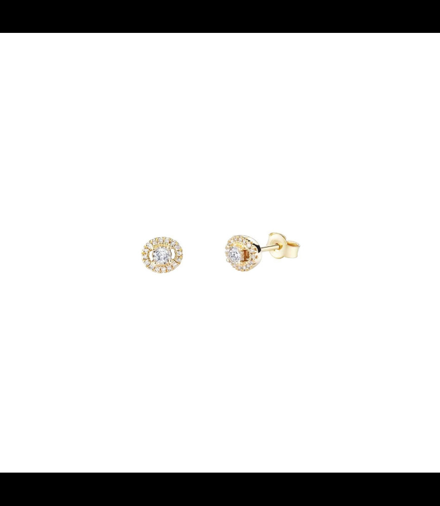 MAUBOUSSIN Boucles d'oreilles Vie, Liberté & Amour Or jaune, diamants