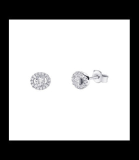 MAUBOUSSIN Boucles d'oreilles Vie, Liberté & Amour Or blanc, diamants