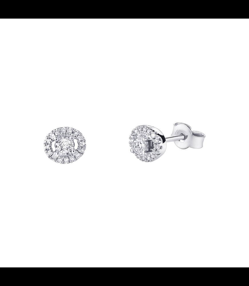 MAUBOUSSIN Boucles d'oreilles Vie, Liberté & Amour Or blanc, diamants
