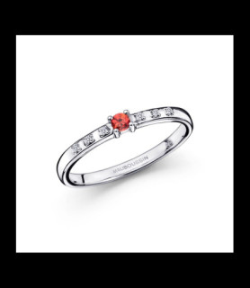 MAUBOUSSIN Bague capsule d émotion  saphir orange diamants  tur de doigt 55