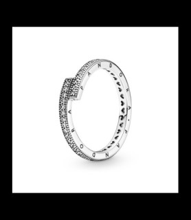 PANDORA Bague Chevauchante Scintillante Argent Massif DOIGT 54