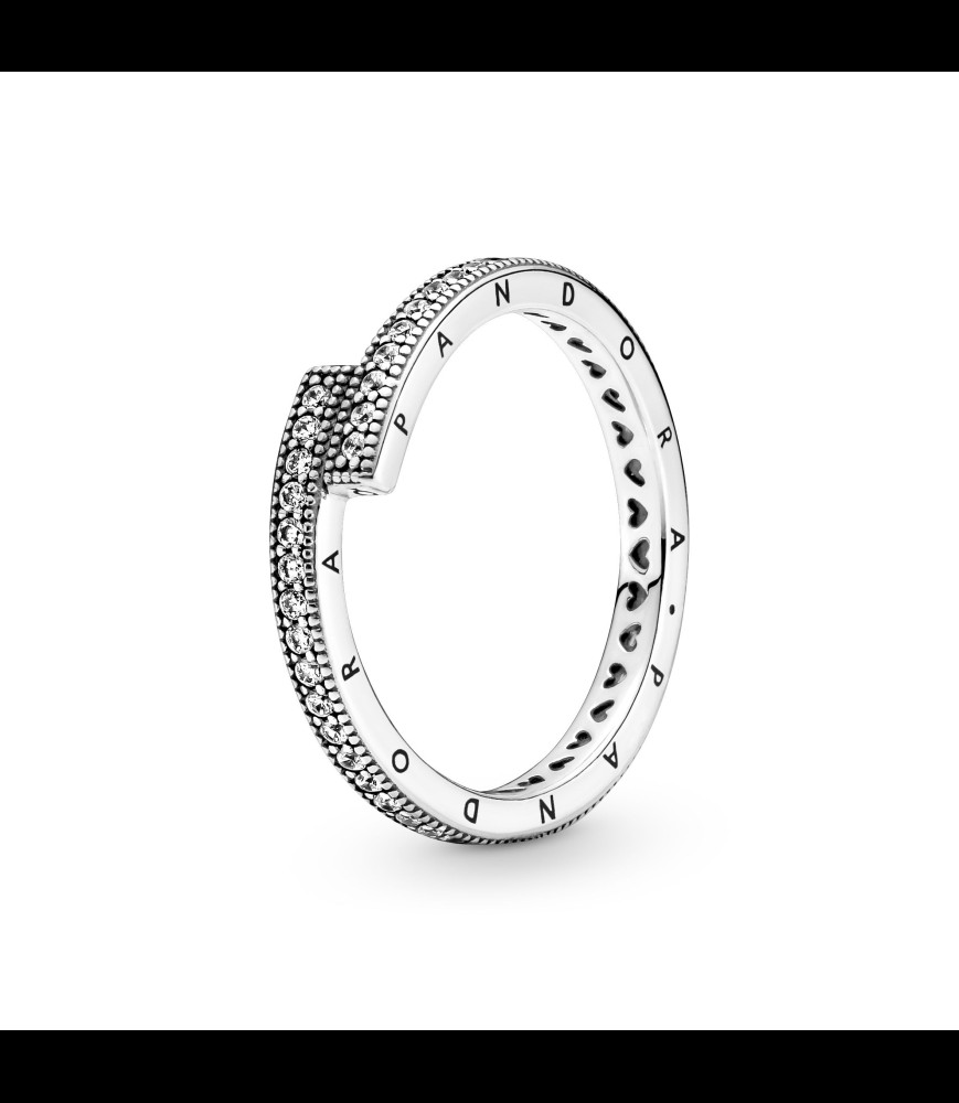 PANDORA Bague Chevauchante Scintillante Argent Massif DOIGT 54