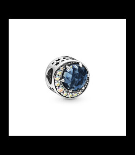 PANDORA charm argent moonlight blue