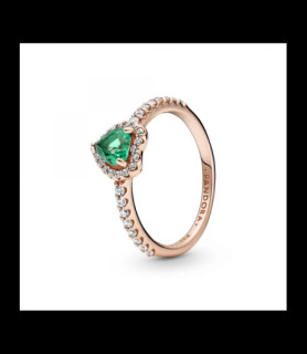 PANDORA Bague Cœur Surélevé Scintillant Métal doré à l'Or Rose 14 carats DOIGT 54