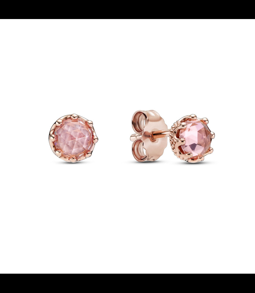 PANDORA BOUCLES D'OREILLES COURONNE SCINTILLANTE ROSE  288311C01