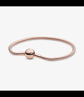 PANDORA Bracelet plaque or rose gold   taille 19 cm