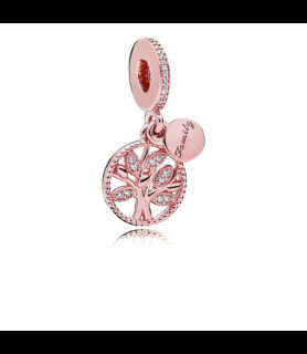 PANDORA Rose family tree dangle
