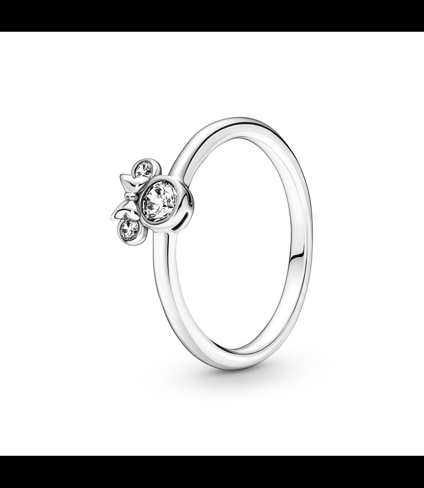PANDORA Bague Disney Tête de Minnie Scintillante Argent Massif