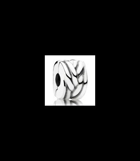 PANDORA clip argent  style noeud