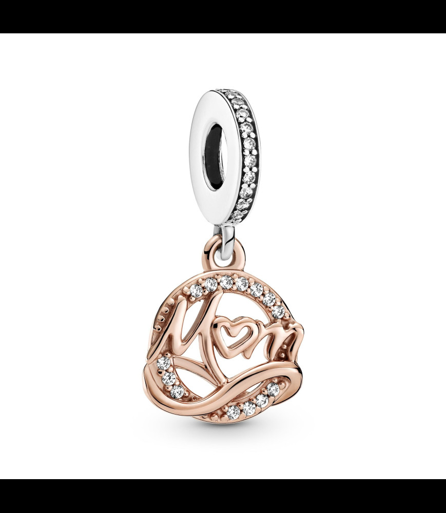 PANDORA Charm PANDORA Pendant Bicolore Mum