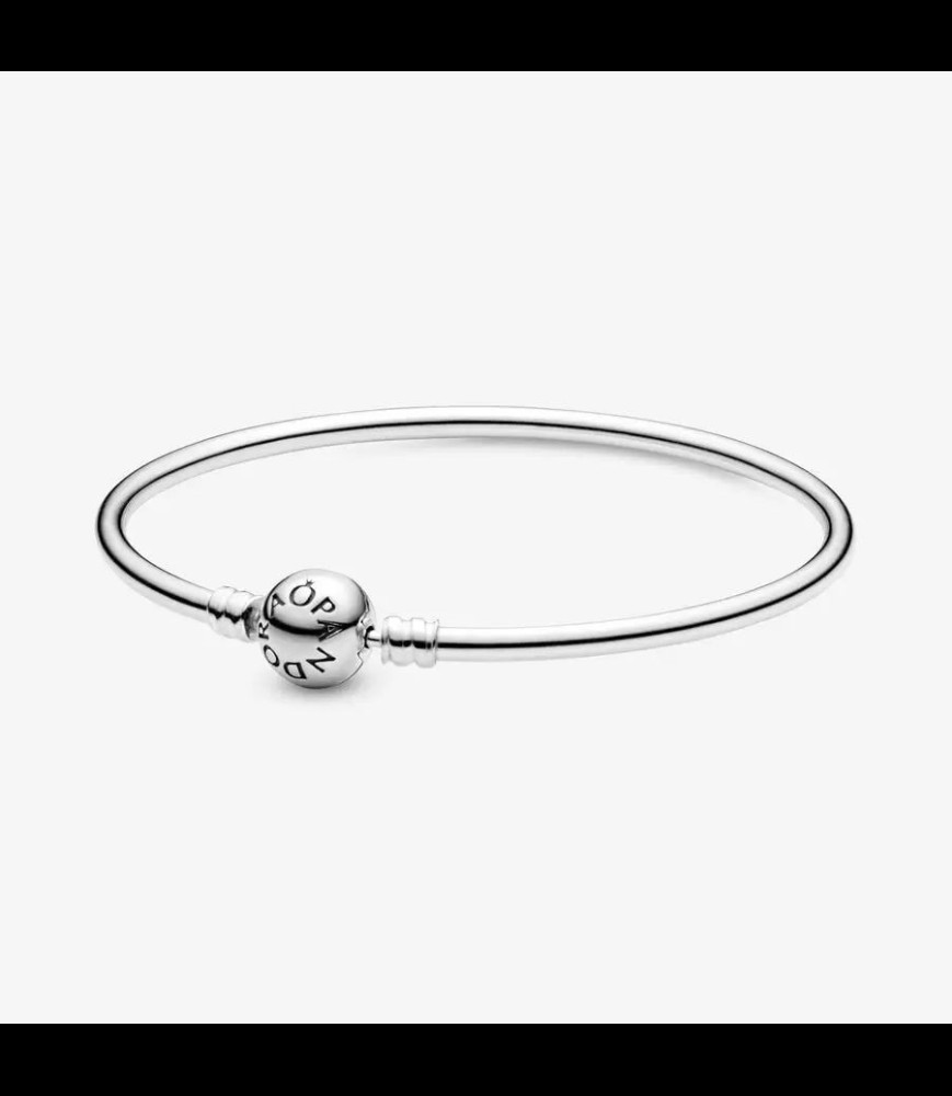PANDORA Bracelet Jonc Fermoir Logo