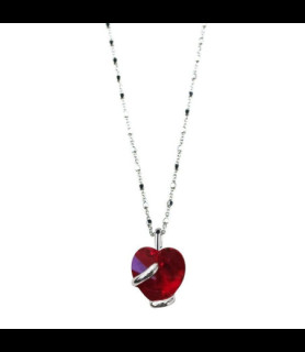 MARAZZINI collier COEUR ROUGE