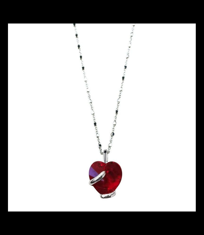 MARAZZINI collier COEUR ROUGE