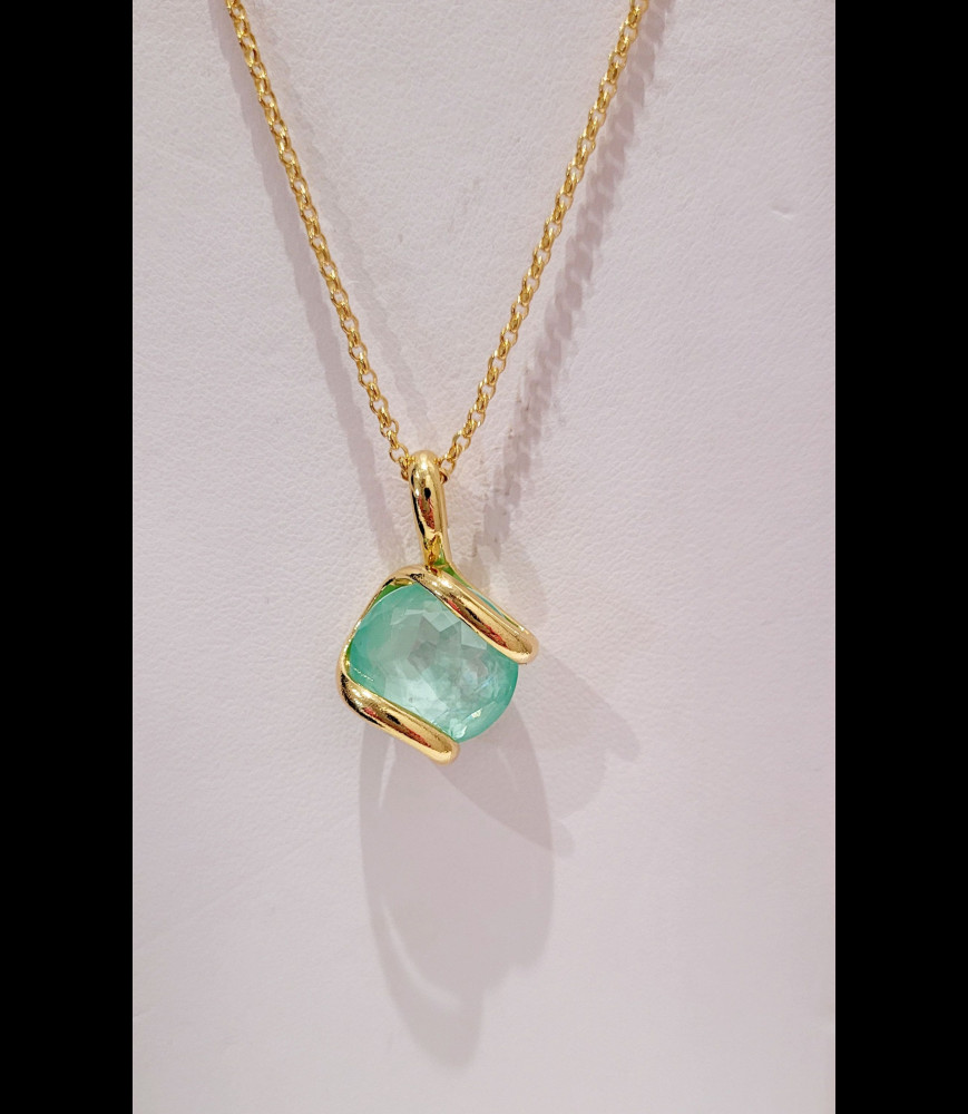 MARAZZINI Collier laiton doré crystaux de swarovski