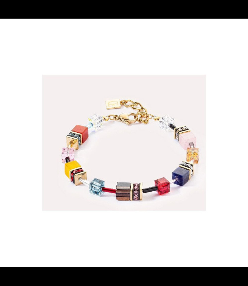 COEUR DE LION Bracelet acier et crystaux