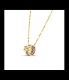 MAUBOUSSIN Collier Élégance Française Or 750 rose, noir, jaune et blanc