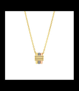 MAUBOUSSIN Collier Élégance Française Or 750 rose, noir, jaune et blanc