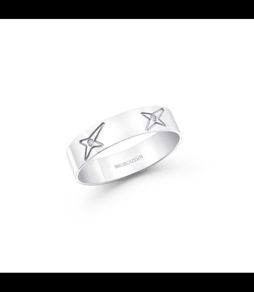 MAUBOUSSIN Bague Emmenez-moi, mon amour Or blanc et diamants  TAILLE 56