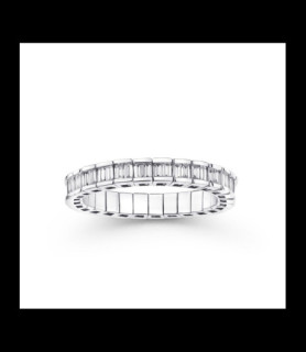 MAUBOUSSIN Alliance Mauboussin Un Chemin de Vie en or blanc et diamants TAILLE 54 Alliance extensible.