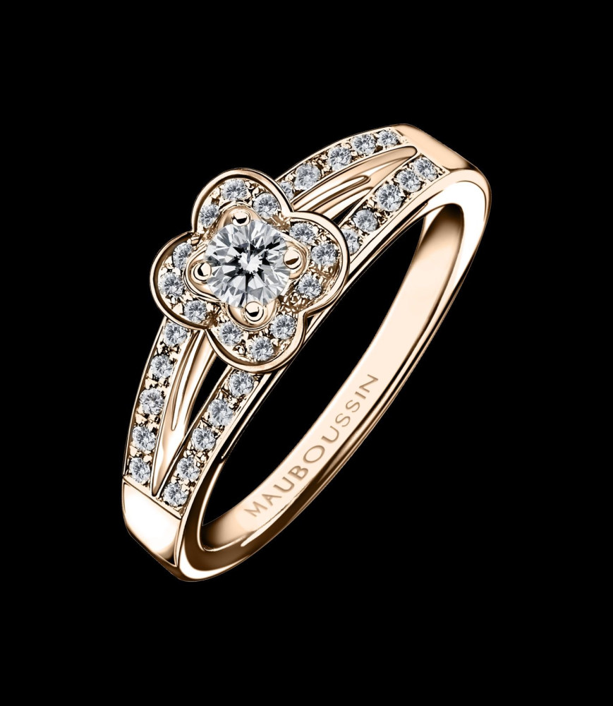 MAUBOUSSIN Solitaire Chance of Love N°1 ROSE GOLD DOIGT 53 ou 54 à preciser