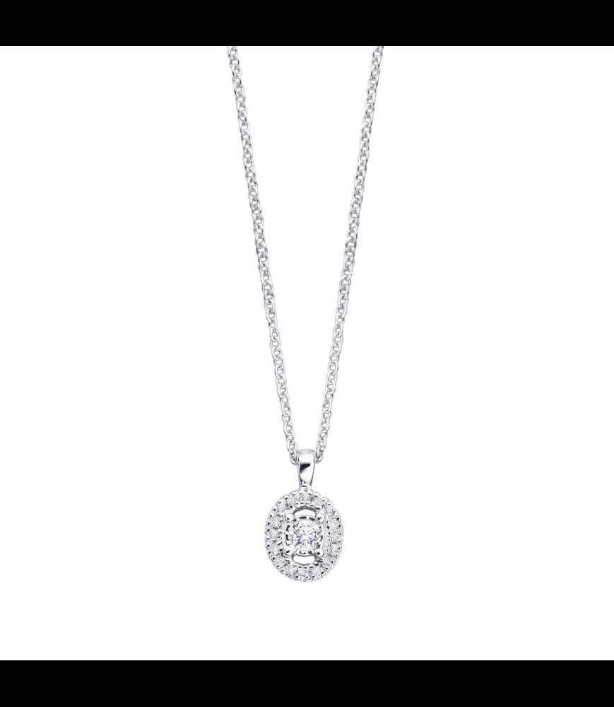 MAUBOUSSIN Pendentif Vie, Liberté & Amour Or blanc, diamants