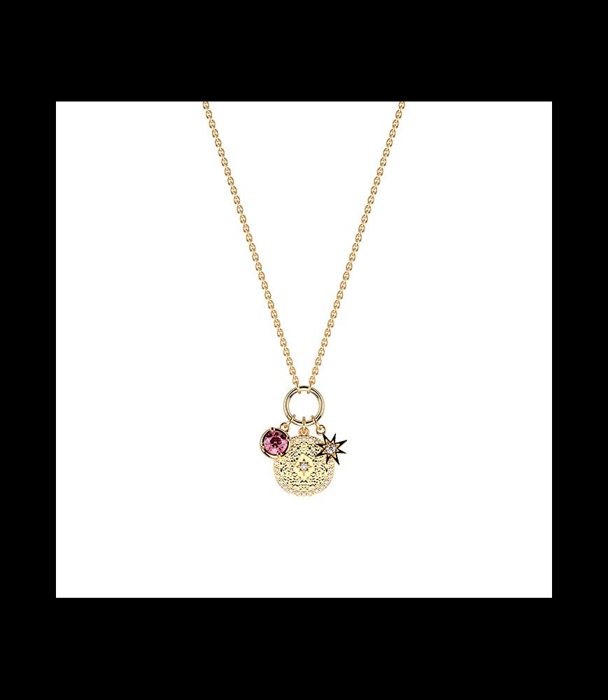 LES GEORGETTES COLLIER pierre rose padparadsha