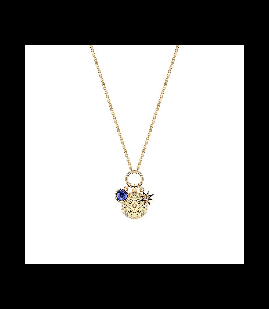 LES GEORGETTES COLLIER pierre couleur bleu ciel