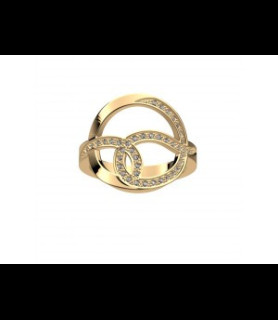 LES GEORGETTES Bague laiton  taille 52 uniquement