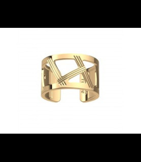 LES GEORGETTES Bague laiton doré illusion  taille 58 uniquement