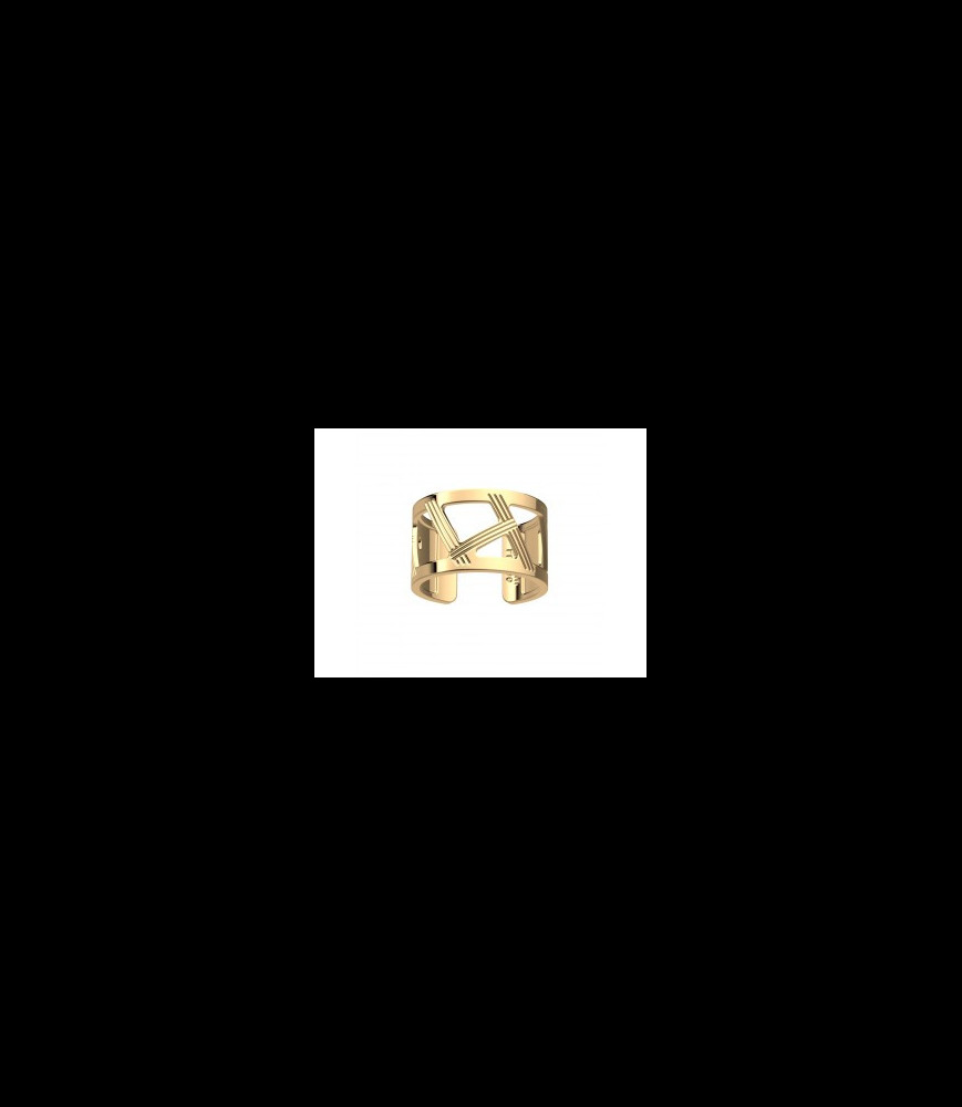 LES GEORGETTES Bague laiton doré illusion  taille 58 uniquement